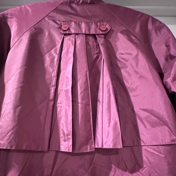 Vintage Chiango by Fleet Street Women’s Purple Trench Coat Jacket - Picture 6 of 9